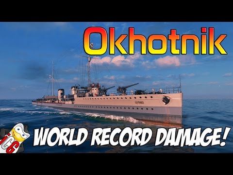 World of Warships - World Record Okhotnik Battle [200k Damage]
