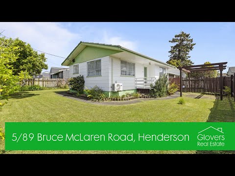 5 / 89 Bruce McLaren Road, Henderson, Auckland, 2房, 1浴, 独立别墅