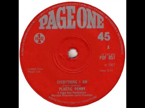 UK New Entry 1968 (2) Plastic Penny - Everything I Am