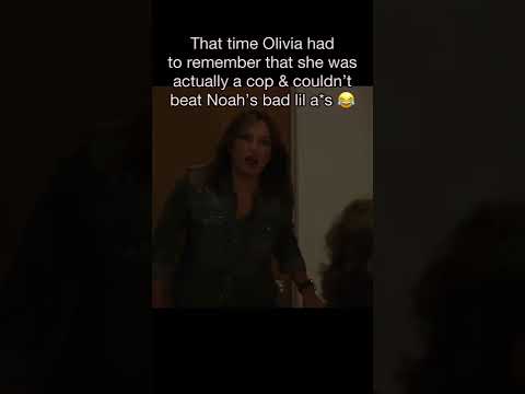 Olivia Benson Is Sick of Noah (and I am too)!  😂 #svu