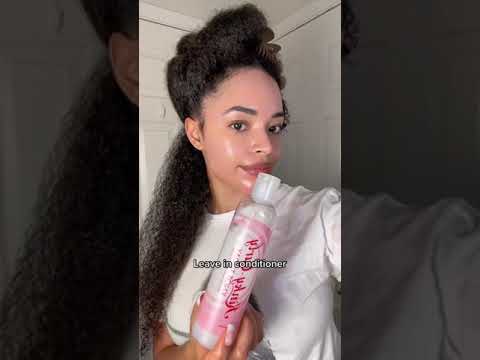 Curly hair routine 3c/4a natural hair #shorts