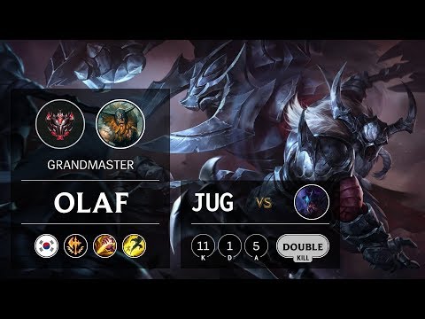 Olaf Jungle vs Rek'Sai - KR Grandmaster Patch 9.8