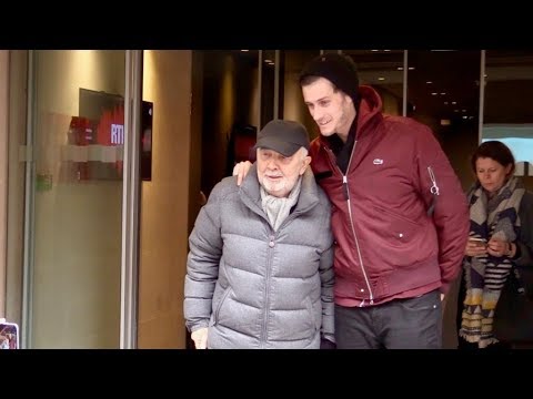 EXCLUSIVE : Gerard Jugnot and Jean Baptiste Maunier at RTL radio station in Paris