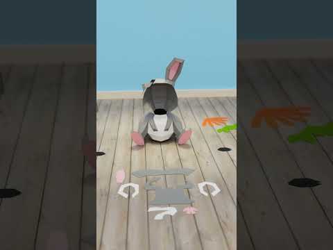 Bunny Assembly Animation by PaperPoly
