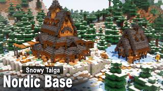 Minecraft: How to build a Survival Spruce Base | Simple Tutorial