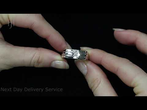 9ct W/G 0.25ct Gents Diamond Ring - Hatton Jewellers London HJ318