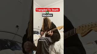 Trampled To Death by Macabre (guitar cover) #shortfeed #guitarshorts