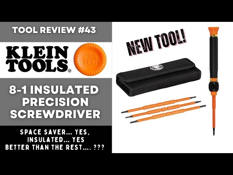 Klein Tools 8 in 1 Insulated Precision Screwdriver 32584INSR - Space Saver over Wiha Picofinish Set