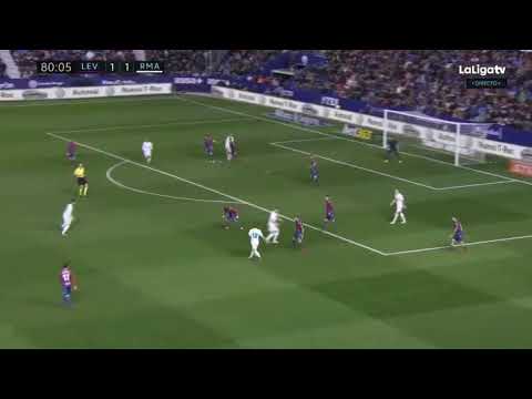 Gol de isco Levante vs Real Madrid  (-1-2) parcial