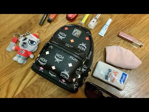 🍥 MCM Mini Stark Spectrum Backpack | What’s In My Bag 🍥