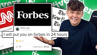 I Tried Paying Fiverr to Feature me on Forbes