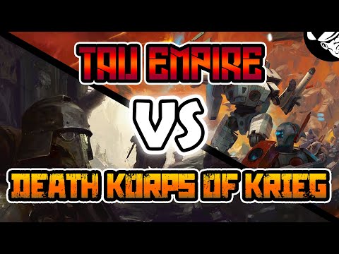 T'au Empire Vs Death Korps Of Krieg! | 10th Edition Battle Report | Warhammer 40,000