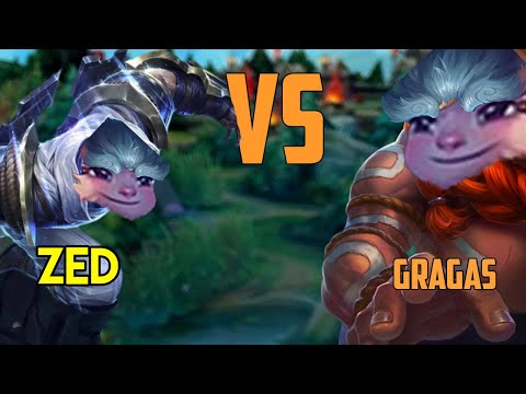 Gragas vs Zed || So EASY to predict Zed's ULT