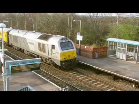 Shotton 8.4.2015 - DBS 67012 on Network Rail Test train