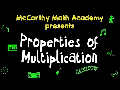 🎵Properties of Multiplication Song🎵 - Commutative, Associative, Distributive -