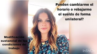 Modificación sustancial de las condiciones de trabajo