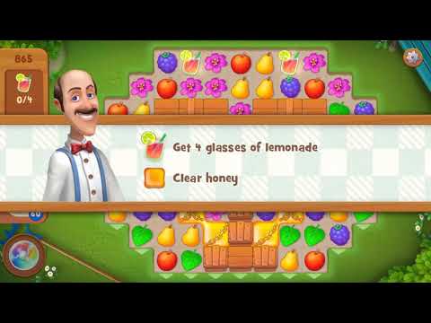 Gardenscapes Level 865 Walkthrough "No Boosters Used"
