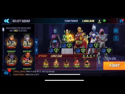 Infinity Watch vs Heroes for Hire 26k punch down