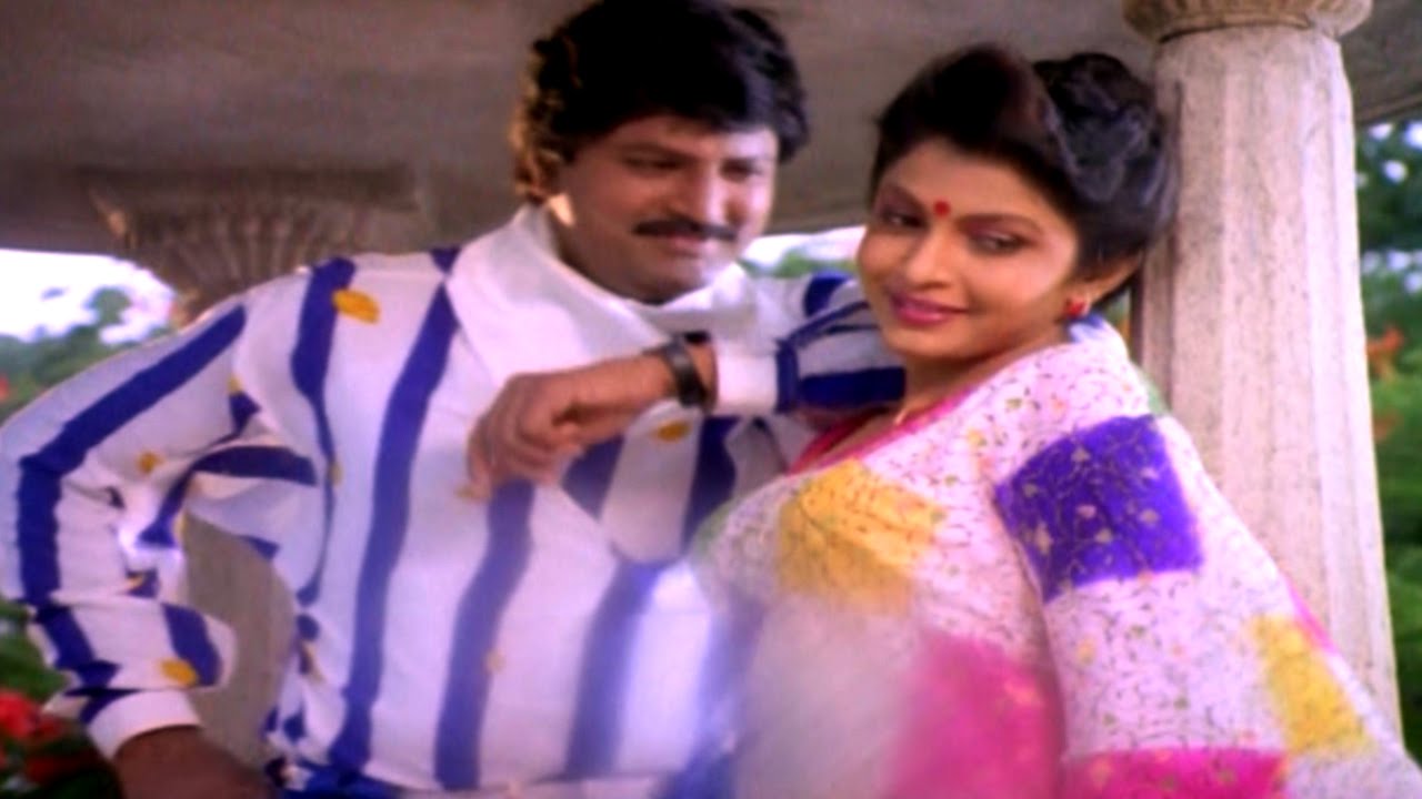 Muddabanti Navvulo Mooga Baasalu Lyrics | Alludugaaru | Mohanbabu, Ramya Krishna, Sobhana | Mahadevan K V