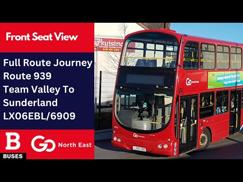 Full Route Journey | Nexus Bus Route 939 - Team Valley To Sunderland | LX06EBL/6909