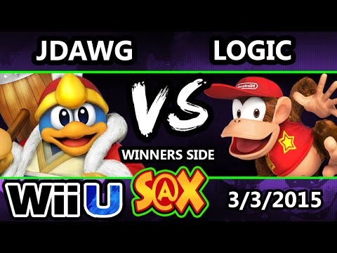 S@X - Jdawg (DeDeDe) Vs. VGBC | Logic (Diddy Kong) SSB4 Singles - Smash Wii U - Smash 4