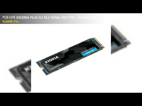 키오시아 EXCERIA PLUS G3 M.2 NVMe SSD 1TB + NVMe방열판