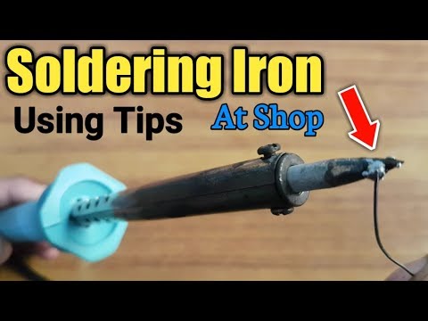 How to use electric soldering iron tips in urdu/hindi