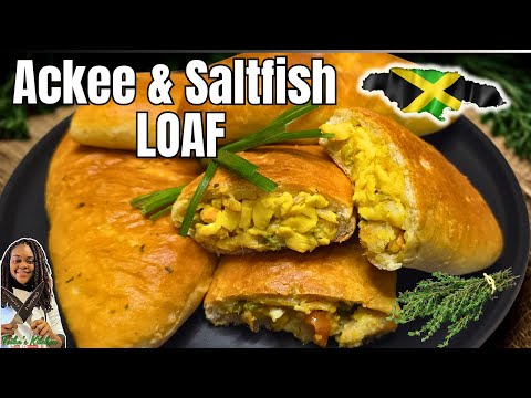 Ackee & Saltfish Stuffed Coco Bread Loaf | Jamaican Comfort Food at Its Best π―π²