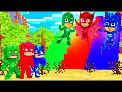 NÃO ESCOLHA A ESCADA ERRADA DOS PJ MASKS NO MINECRAFT