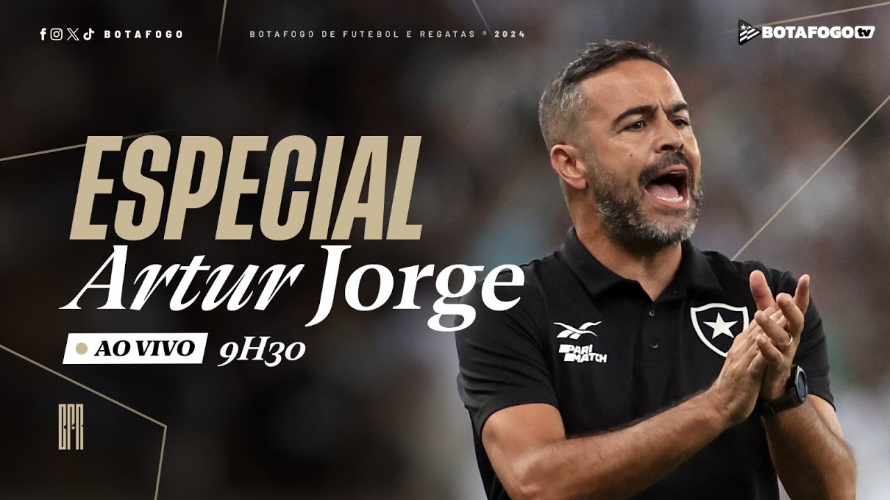 AO VIVO | Técnico Artur Jorge participa de bate-papo na Botafogo TV