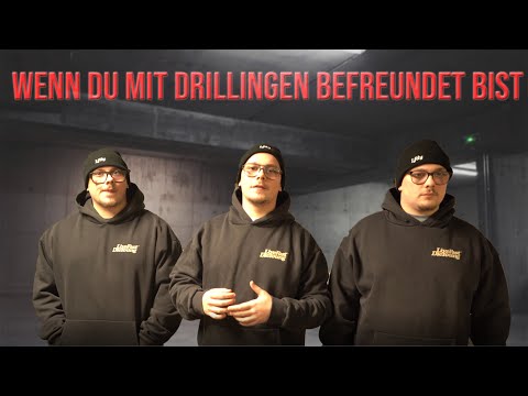 WENN DU MIT DRILLINGEN BEFREUNDET BIST!🤪🤙🏼 #drillinge #comedy #sketch