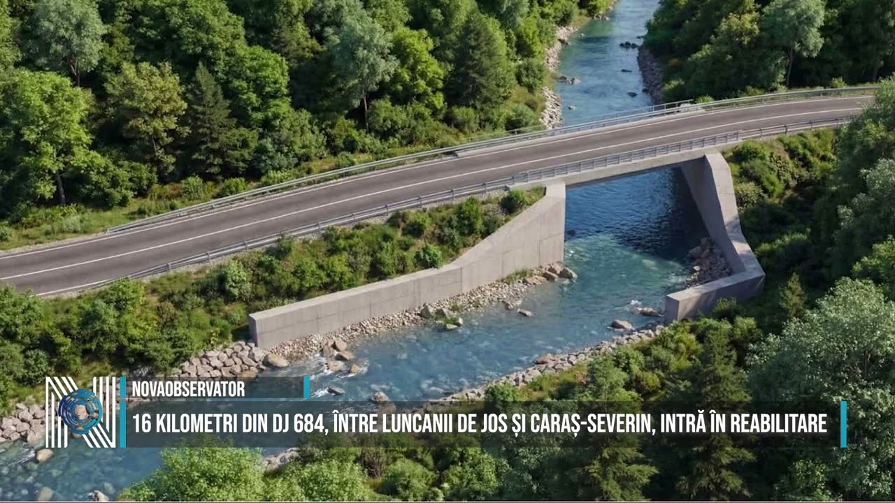 16 kilometri din DJ 684, între Luncanii de Jos și Caraș-Severin, intră în reabilitare