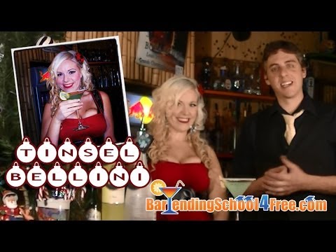 How to make the Tinsel Bellini (Holiday Drink Recipes)