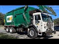 2 WM Commercial Front Loader Garbage Trucks