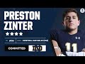 4-Star ATH Preston Zinter COMMITS to NOTRE DAME [Reveal + Instant Reaction] | CBS Sports HQ