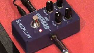 Video thumbnail for Subdecay Baby Quasar phase shifter guitar effects pedal demo by gearmanndude