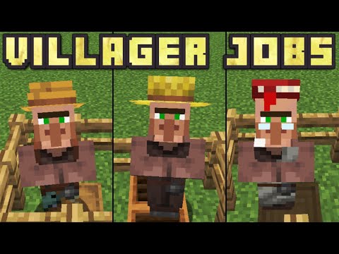 Minecraft 1.16 - How To Give Villagers Jobs! (Every Villager Job)