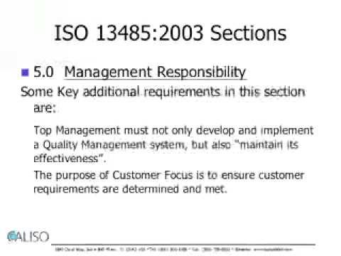 ISO 13485 Overview Training - YouTube
