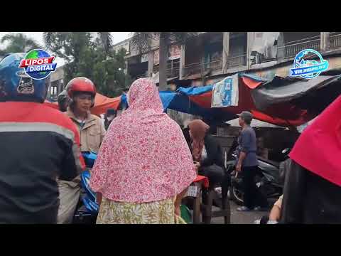 Suasana Pasar Pagi di Pusat Kota Lubuklinggau
