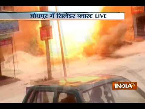 Caught on Camera: LPG Cylinder Blast in Jodhpur