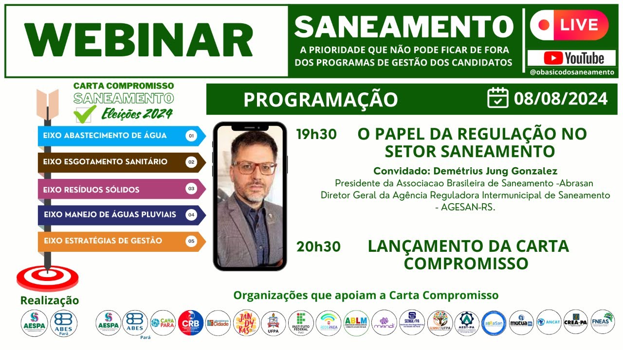 LANÇAMENTO DA CARTA COMPROMISSO - SANEAMENTO NAS ELEIÇÕES 2024