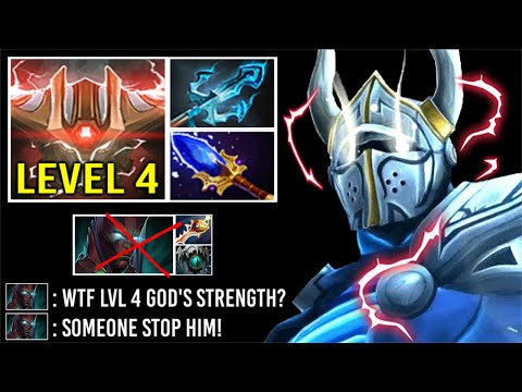 "LEVEL 4" GOD'S STRENGTH Trident Sven Crazy Cleave Damage vs Illusions Epic Top Rank Gameplay Dota 2