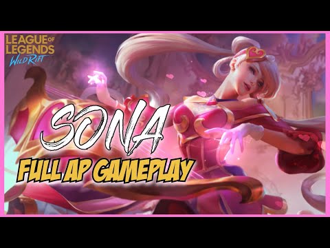 LOL WILD RIFT : FULL AP SONA MID GAMEPLAY ( Build & Runes )