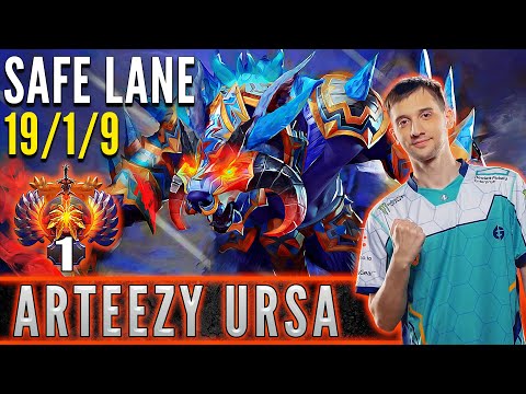 EG.Arteezy  [ Ursa ]  Safe Lane Carry Pro Gameplay  [ Patch 7.32c ] Dota 2 Full Game