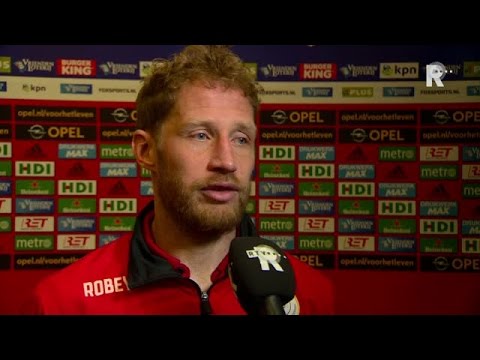 Michel Breuer na afloop van Feyenoord - Sparta