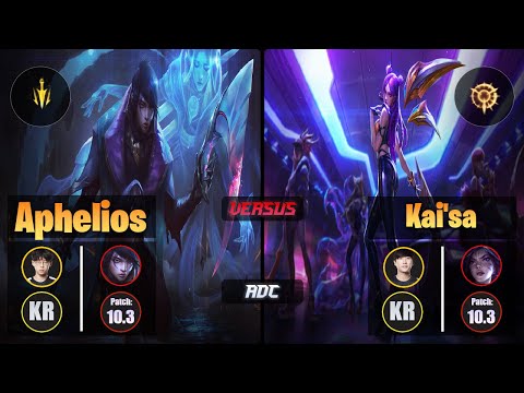 Zenit APHELIOS (ADC) [Lethal Tempo] VS Ruler KAI'SA - Challenger KR Patch 10.3