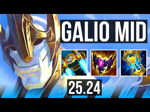 GALIO vs YONE (MID) | 33K damage | KR Challenger | 25.24