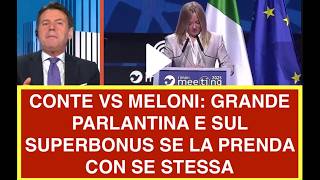 CONTE VS MELONI: GRANDE PARLANTINA E SUL SUPERBONUS SE LA PRENDA CON SE STESSA