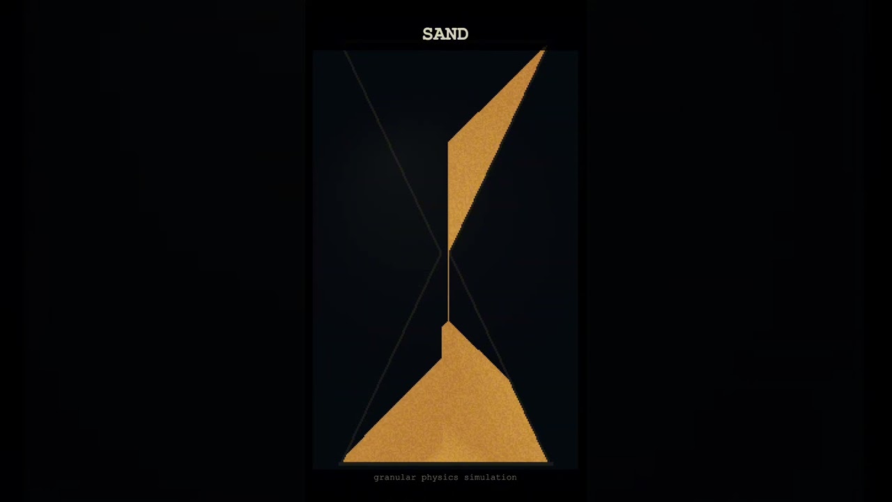 Sand Falling - Granular Physics in an Hourglass