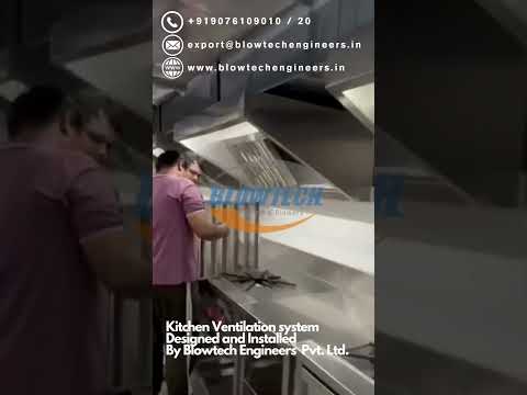 Slide-out push button complete kitchen exhaust system, 3 pha...